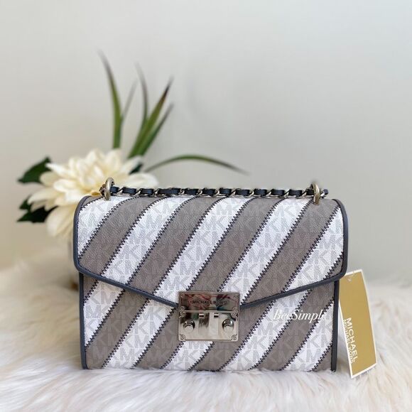 NWT Michael Kors Rose Medium Shoulder‎ Flap Chain bag - Picture 1 of 7